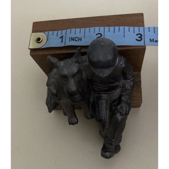 Michael Ricker Pewter Boy and HIs Puppy Dog With Ball Miniature Figurine - Picture 11 of 11